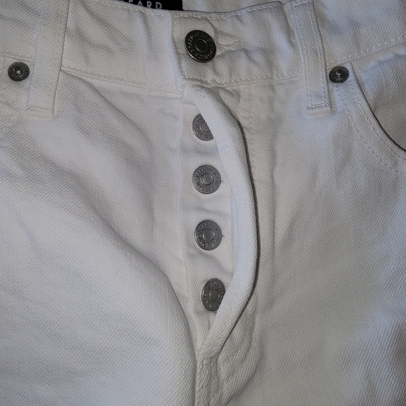 Veronica Beard Shiloh Mid Length Cut Off Button Fly Shorts - Picture 9 of 16